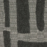 Elaine Smith Noble Charcoal Black 22"x22" Decorative Pillow