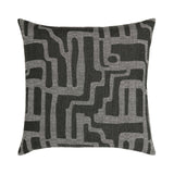 Elaine Smith Noble Charcoal Black 22"x22" Decorative Pillow