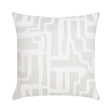Elaine Smith Noble Alabaster White 22" x 22" Pillow
