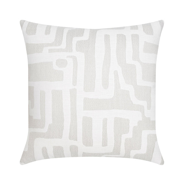 Elaine Smith Noble Alabaster White 22" x 22" Pillow