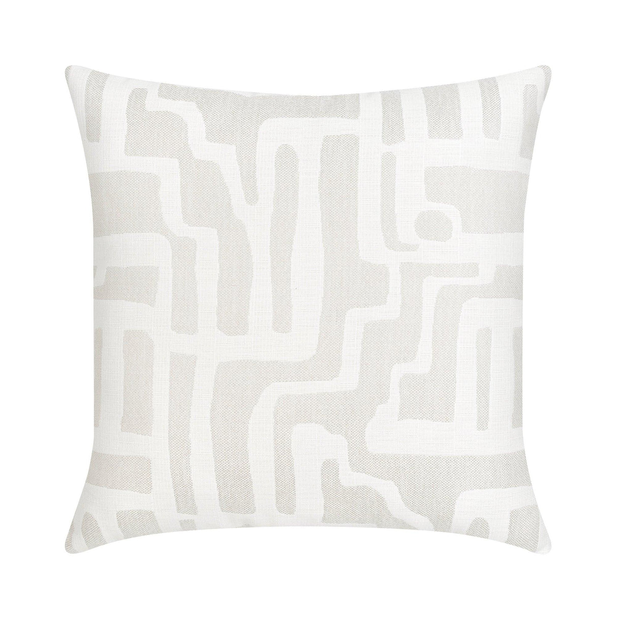 Elaine Smith Noble Alabaster White 22"x22" Decorative Pillow