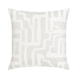 Elaine Smith Noble Alabaster White 22"x22" Decorative Pillow