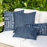 Elaine Smith Noble Indigo Deep Blue 22"x22" Decorative Pillow