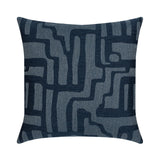 Elaine Smith Noble Indigo Deep Blue 22"x22" Decorative Pillow