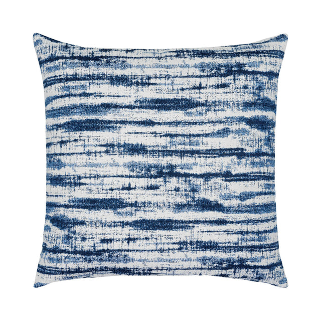 Elaine Smith Linear Indigo Blue 22" x 22" Pillow