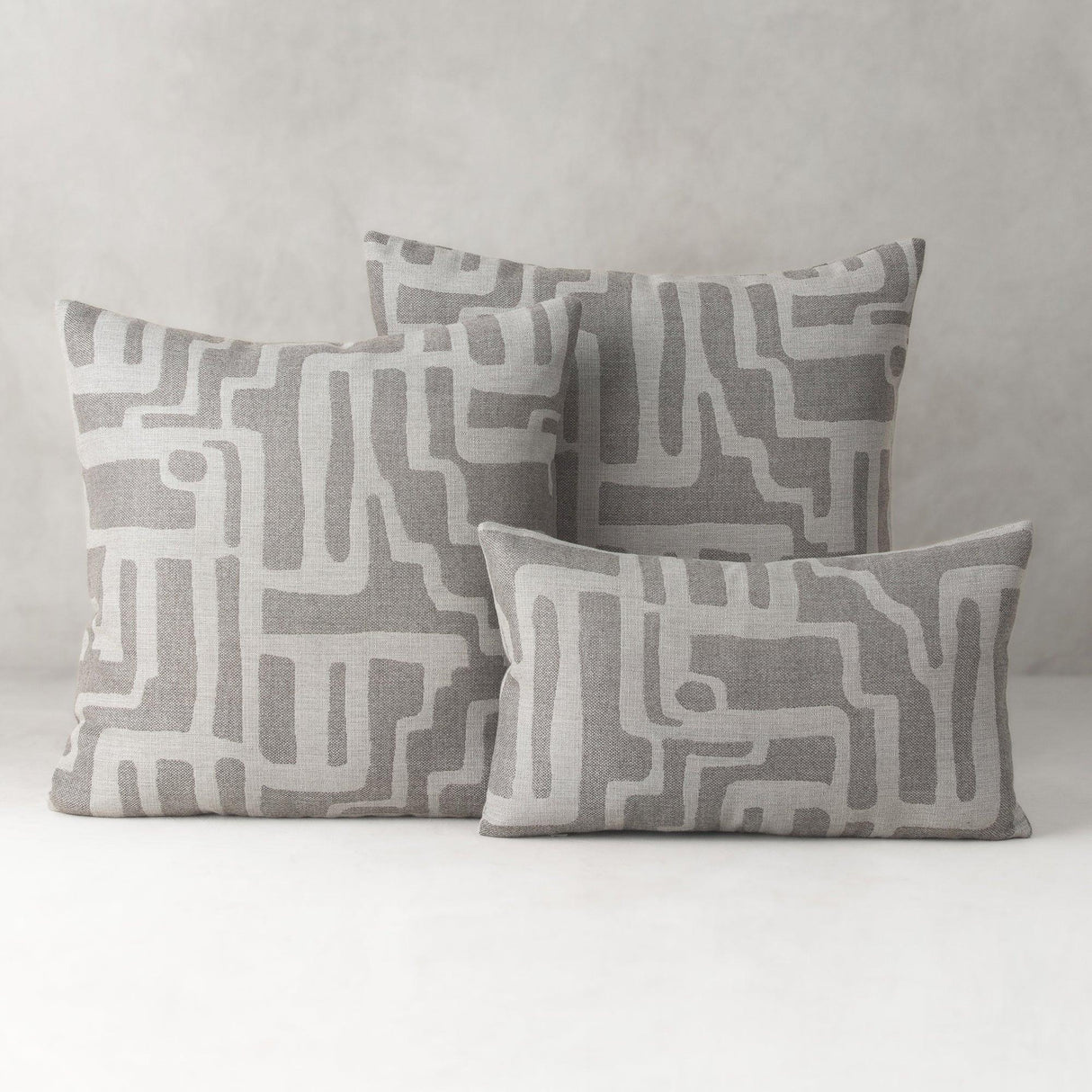 Elaine Smith Noble Pewter Gray 22"x22" Decorative Pillow