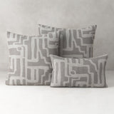 Elaine Smith Noble Pewter Gray 22"x22" Decorative Pillow