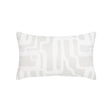Elaine Smith Noble Alabaster White 12" x 20" Pillow
