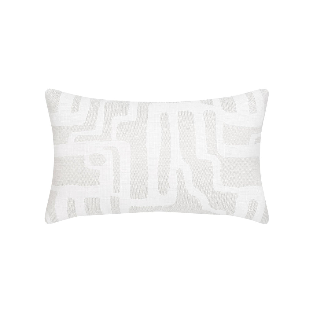 Elaine Smith Noble Alabaster White 12" x 20" Pillow