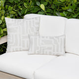 Elaine Smith Noble Alabaster White 12"x20" Decorative Pillow