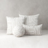 Elaine Smith Noble Alabaster White 12"x20" Decorative Pillow