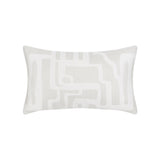Elaine Smith Noble Alabaster White 12"x20" Decorative Pillow