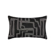Elaine Smith Noble Charcoal Black 12" x 20" Pillow
