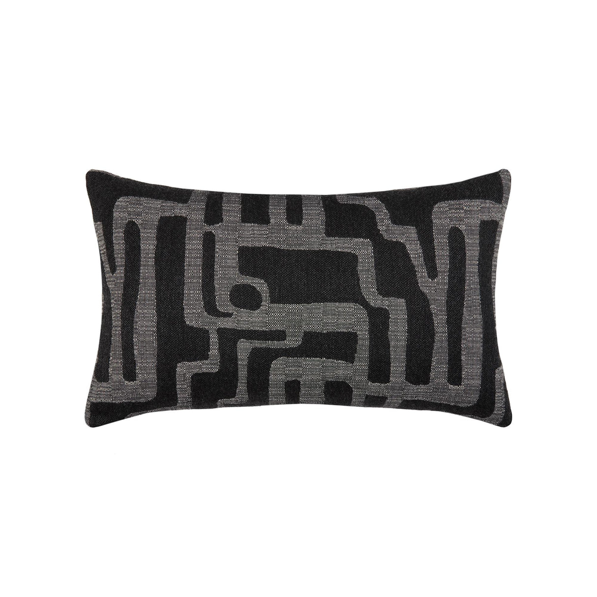 Elaine Smith Noble Charcoal Black 12" x 20" Pillow