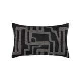 Elaine Smith Noble Charcoal Black 12" x 20" Pillow