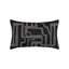 Elaine Smith Noble Charcoal Black 12" x 20" Pillow