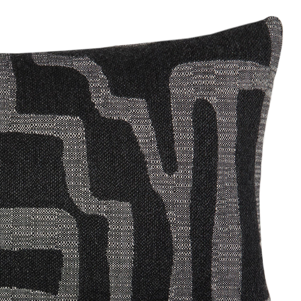 Elaine Smith Noble Charcoal Black 12" x 20" Pillow