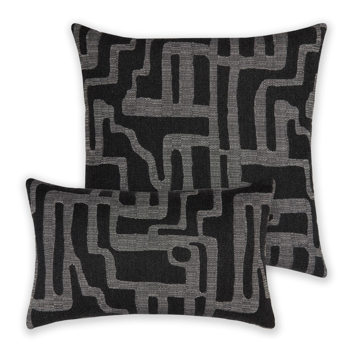 Elaine Smith Noble Charcoal Black 12" x 20" Pillow