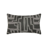Elaine Smith Noble Charcoal Black 12"x20" Decorative Pillow