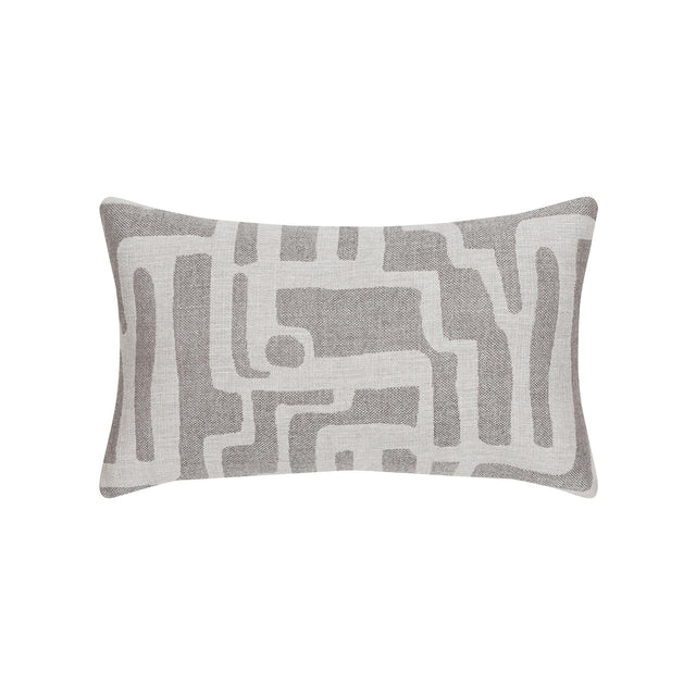 Elaine Smith Noble Pewter Gray 12" x 20" Pillow