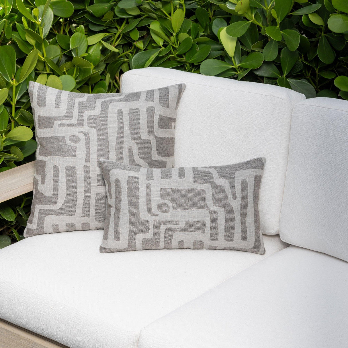 Elaine Smith Noble Pewter Gray 12"x20" Decorative Pillow