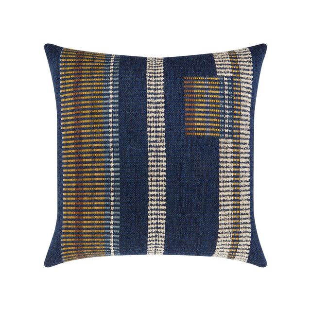 Elaine Smith Voyage Indigo Blue 20" x 20" Pillow