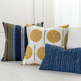 Elaine Smith Voyage Indigo Deep Blue 20"x20" Decorative Pillow