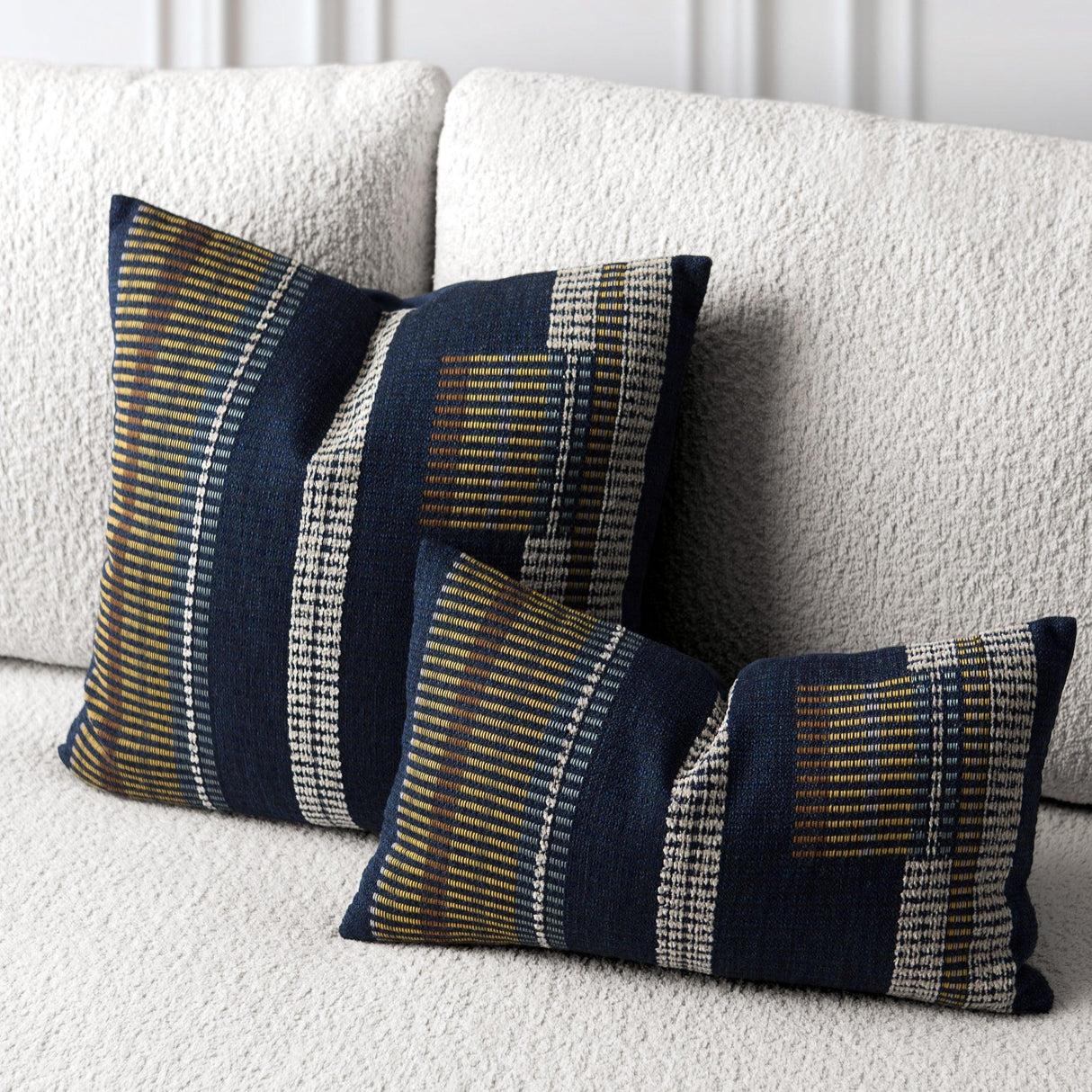 Elaine Smith Voyage Indigo Deep Blue 20"x20" Decorative Pillow