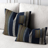 Elaine Smith Voyage Indigo Deep Blue 20"x20" Decorative Pillow