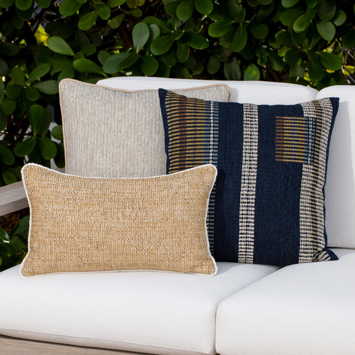 Elaine Smith Voyage Indigo Deep Blue 20"x20" Decorative Pillow