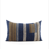 Elaine Smith Voyage Indigo Deep Blue 12"x20" Decorative Pillow