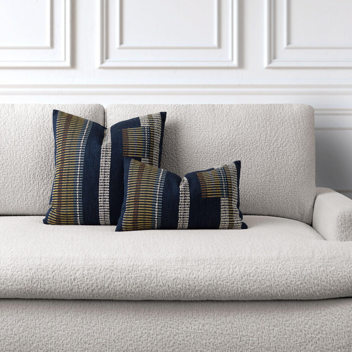 Elaine Smith Voyage Indigo Deep Blue 12"x20" Decorative Pillow