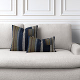 Elaine Smith Voyage Indigo Deep Blue 12"x20" Decorative Pillow