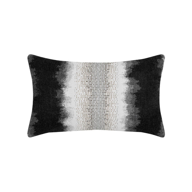 Elaine Smith Resilience Charcoal Black 12" x 20" Pillow