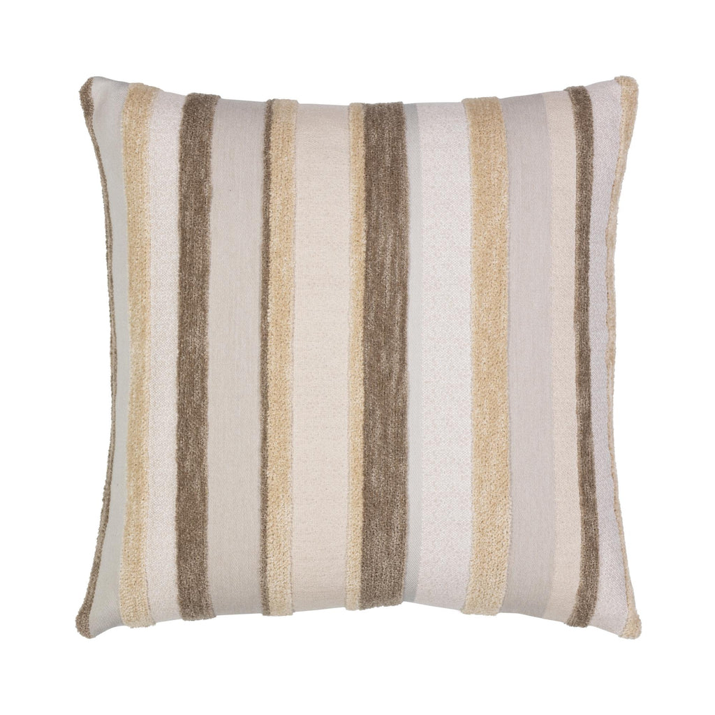 Elaine Smith Luxe Channel Latte Brown 20" x 20" Pillow