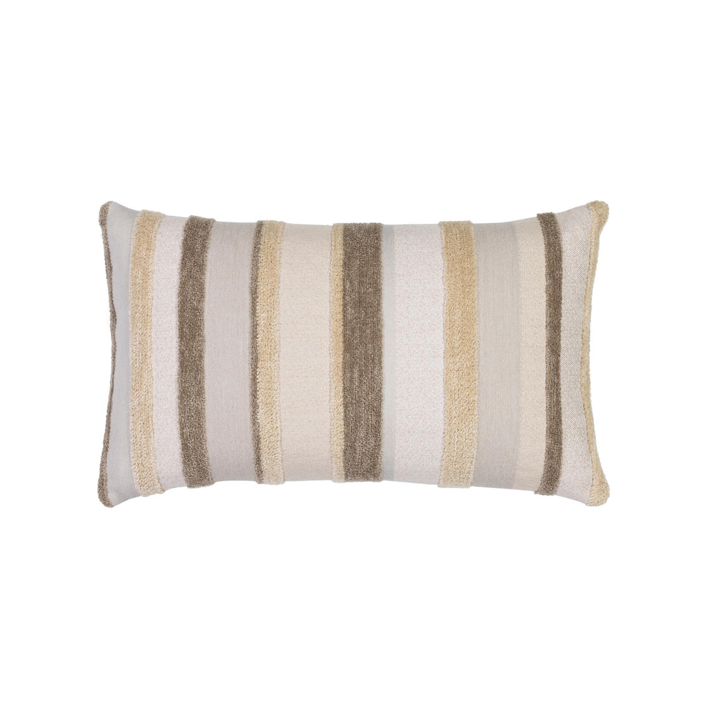 Elaine Smith Luxe Channel Latte Brown 12" x 20" Pillow