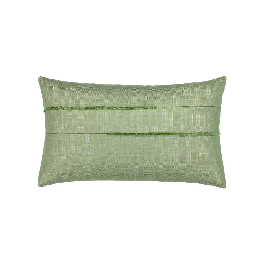 Elaine Smith Micro Fringe Meadow Green 12" x 20" Pillow