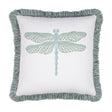 Elaine Smith Dragonfly Surf Blue 20" x 20" Pillow