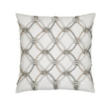 Elaine Smith Grigio Rope Ivory 20" x 20" Pillow