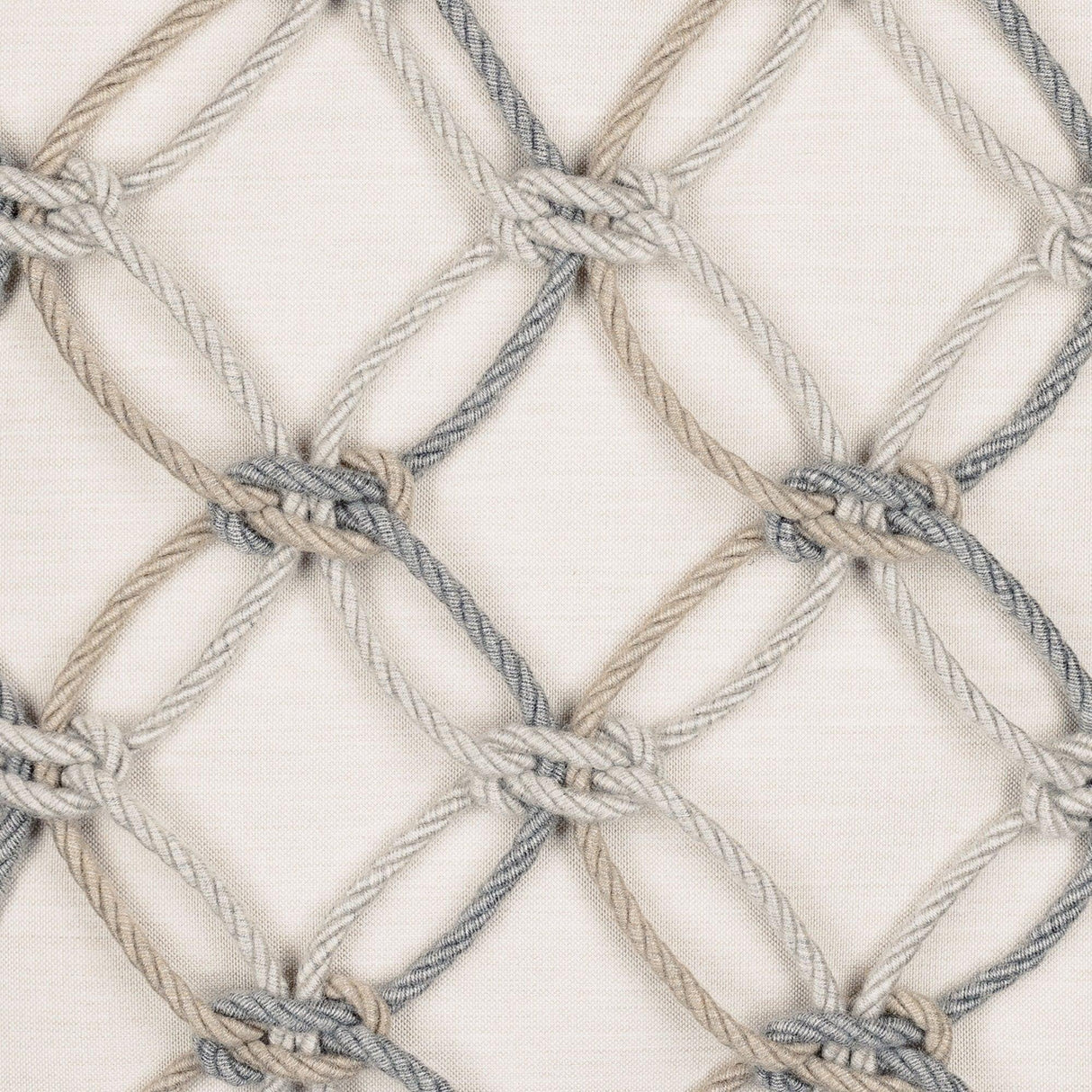 Elaine Smith Grigio Rope Beige 20"x20" Decorative Pillow