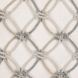 Elaine Smith Grigio Rope Beige 20"x20" Decorative Pillow