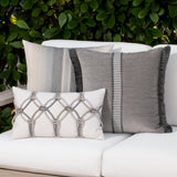Elaine Smith Grigio Rope Beige 12"x20" Decorative Pillow