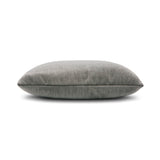 Elaine Smith Luxe Velour Pewter Gray 22"x22" Decorative Pillow