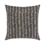 Elaine Smith Intertwine Ebony Black 22" x 22" Pillow