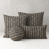 Elaine Smith Intertwine Ebony Black 22"x22" Decorative Pillow
