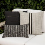 Elaine Smith Intertwine Ebony Black 12"x20" Decorative Pillow