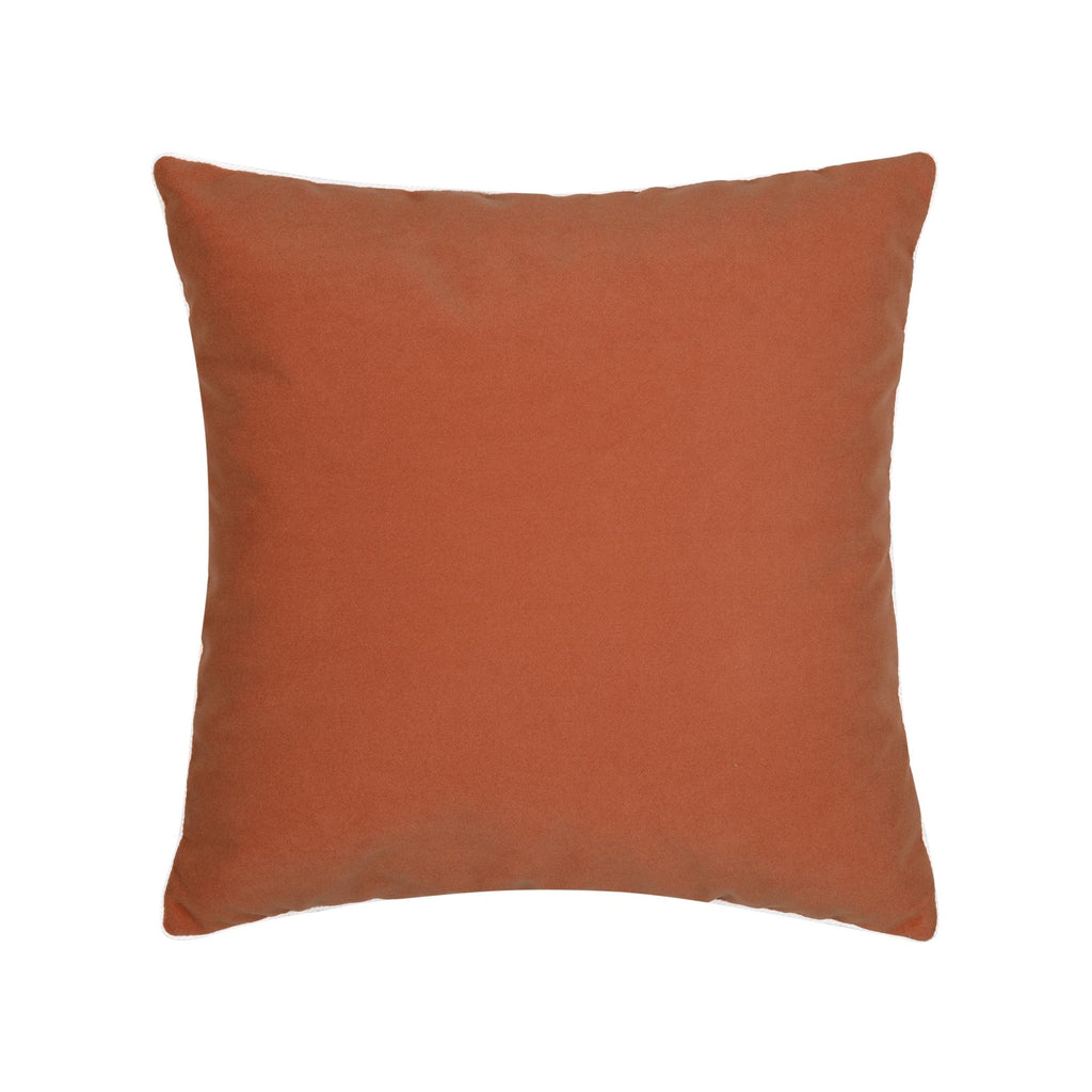 Elaine Smith Lush Velvet Papaya/Tiffany, Corded Orange 20" x 20" Pillow