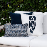 Elaine Smith Lush Velvet Midnight Deep Blue 20"x20" Decorative Pillow