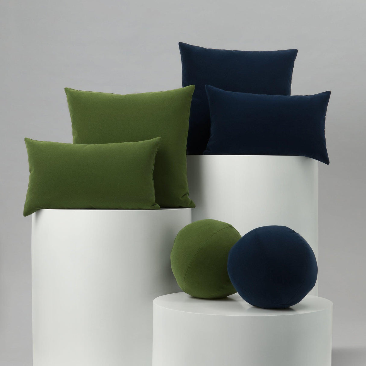 Elaine Smith Lush Velvet Midnight Deep Blue 20"x20" Decorative Pillow