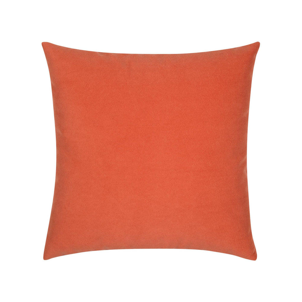 Elaine Smith Lush Velvet Papaya/Tiffany Orange 20" x 20" Pillow